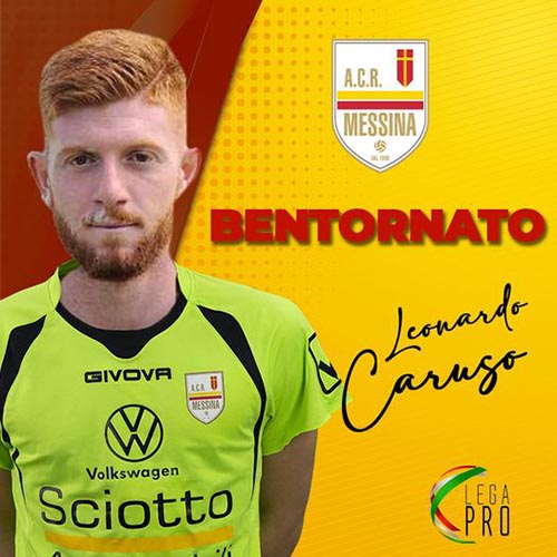 Torna in biancoscudato il portiere Leonardo Caruso Messina Calcio